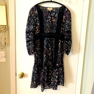 Anthropology lace peasant dress